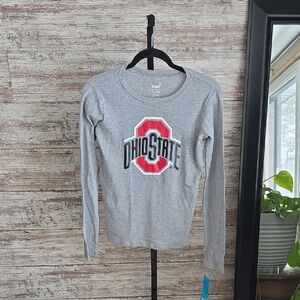 GEN2 Ohio State Buckeyes Gray Long Sleeve Shirt Womens Size Large NWT